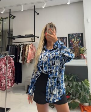 “Élodie” shirt - μπλε