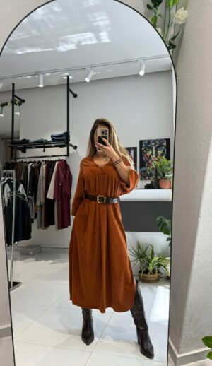 “Elisabetta” dress - Rust