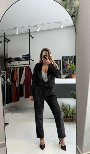 “Cédrine” croco set