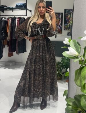 “Chloe” leopard dress