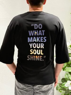 “Shine” t-shirt - Μωβ logo