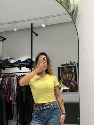 “Kia” basic top - Yellow