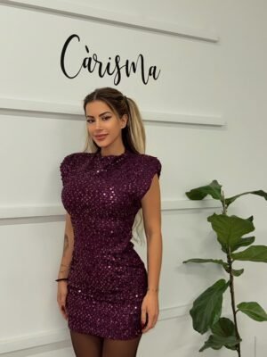“Carmen” classy sequin dress