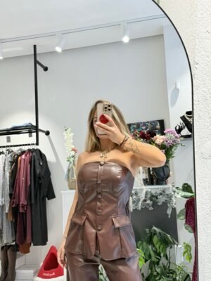 “Blake” corset - Brown