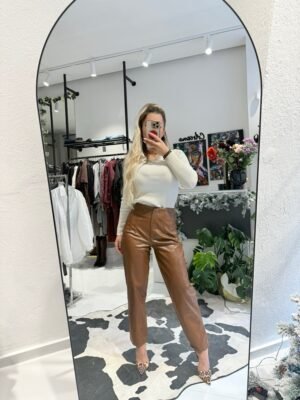 “Siren” snake print trousers