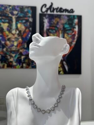 “Heart riviera” - Silver - Stainless Steel