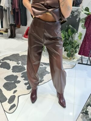 “Tina” eco leather trousers