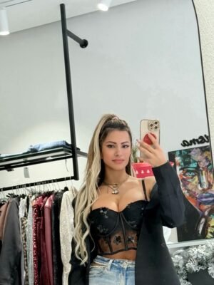 “Flora” mesh bustier