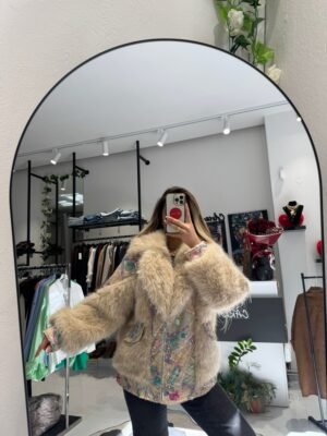 Indra | Sequin & Faux Fur Jacket