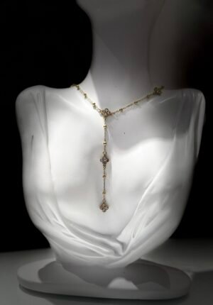 “Jasmine Drop Y-Necklace” - Stainless Steel