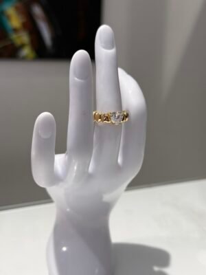 “Crystal Valentine” ring - Stainless Steel