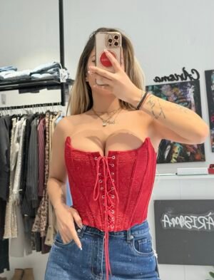 "Ruby Romance" | Brocade Corset