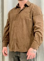 “Kurt” | Brown Ribbed Corduroy Shirt