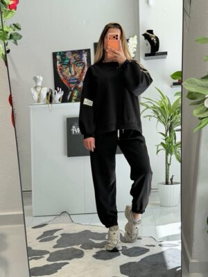 “Cozy Flow” | Black Co-Ord Set