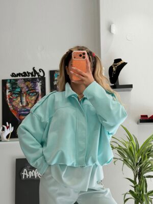 “Nebula” | Pastel Blue Jacket