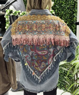 “Artemis” | The Ultimate Fringed Statement Denim Jacket
