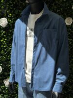 “Kurt” | Blue Ribbed Corduroy Shirt