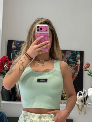 “Lumi” | Lumina Mint Crop Top