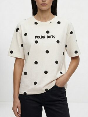“Polka Dots” | Lumina Black Dots T-Shirt