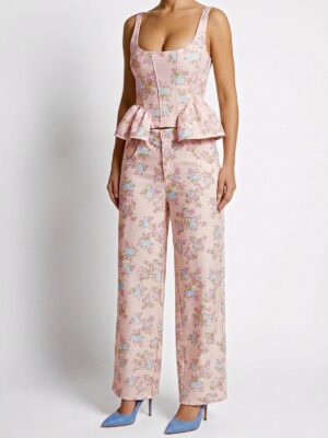 “Emelda” | Pink Floral Set