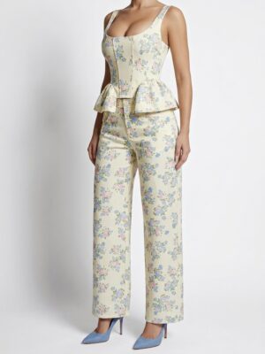 “Emelda” | Yellow Floral Set