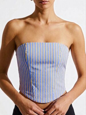 “Kay” | Lumina Fitted Top With Side Zip