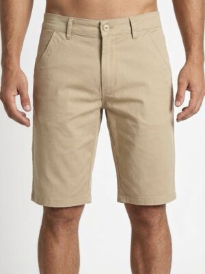 “Julien” | Beige Chino Walk Shorts