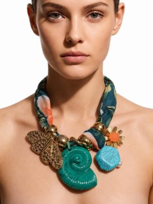 “Thalassa Gaia” | Teal Necklace