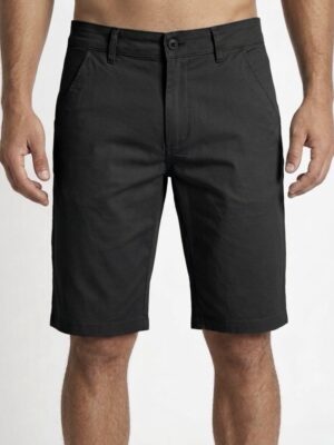 “Julien” | Black Chino Walk Shorts