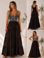 “Erato” | Brown Tiered Dress