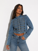 “Michael” | Blue Military Denim Jacket