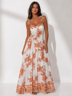 “Coralline” | Light Blue Praisley Dress