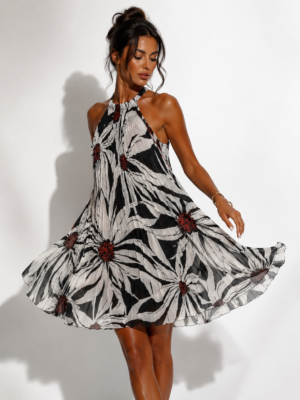 “Suzan” | Lumina Pleated Dress