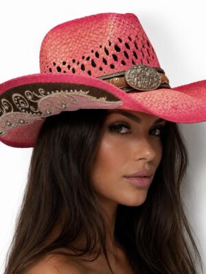 “Caligo” | Fuchsia Handmade Cowboy Hat