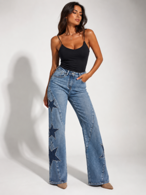 “Interstellar” | Blue Studded Stars Jeans