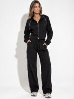 “Defne” | Black Sport Luxe Set