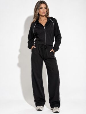 “Defne” | Black Sport Luxe Set