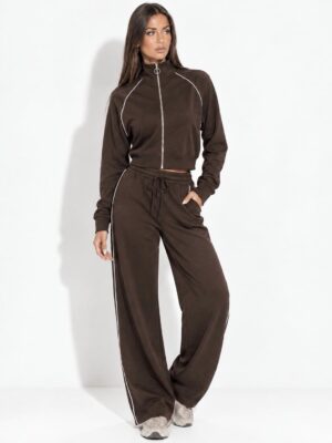 “Defne” | Brown Sport Luxe Set